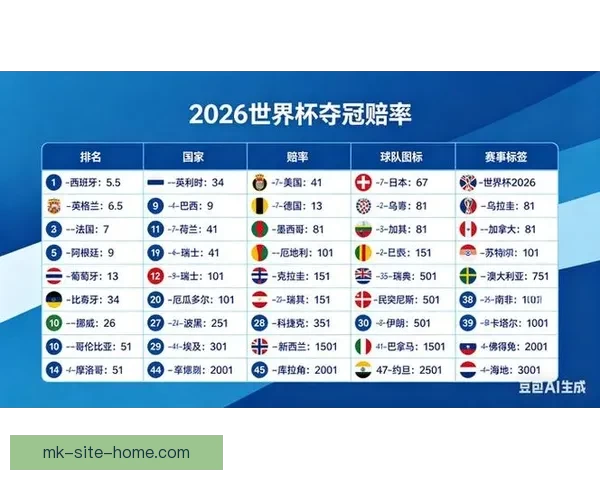 高赔率世界杯竞猜平台推荐 让你尽享精彩赛事和丰厚回报